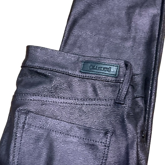 BLANKNYC sz 25 Spray On Super Skinny Jeans Coated Blackish Pink - Picture 6 of 12
